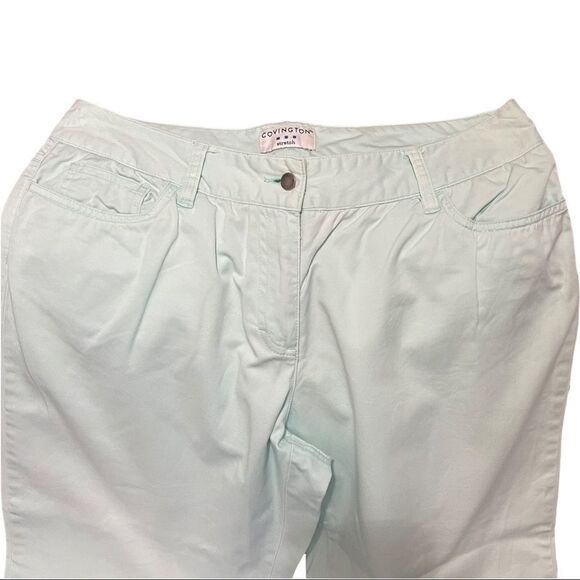 Covington Mint Green Capri Pants Sz 10 - Picture 5 of 13